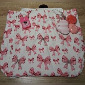Pink Bow Tote Bag